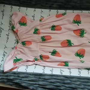 Old Navy Printed Short-Sleeve Strawberry Print Jumpsuit for Baby